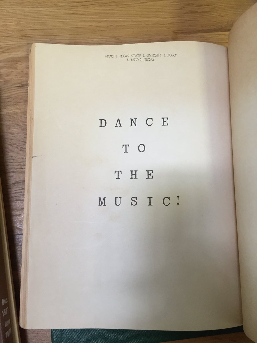 RIPMCenter's tweet image. A recent arrival courtesy of @UNTMusicLibrary bearing good advice!