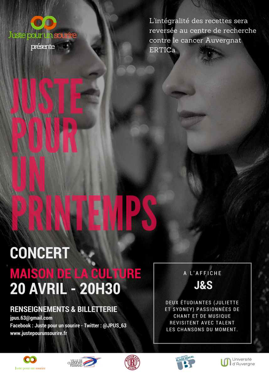 JPUS_63's tweet photo. 1ere évènement culturel &amp; caritatif de cette ampleur à Clermont Ferrand !  @cheriefm63 @Cyberbougnat @MyZap https://t.co/puz2t5qbul
