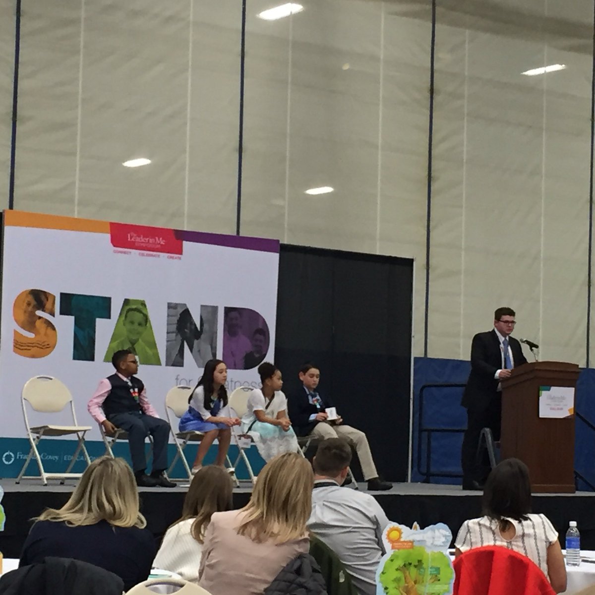 pkeeslar's tweet photo. Amazing student panel. I think you all should run for President, now. #TLIM #STANDMI https://t.co/r6Widk3o5Z