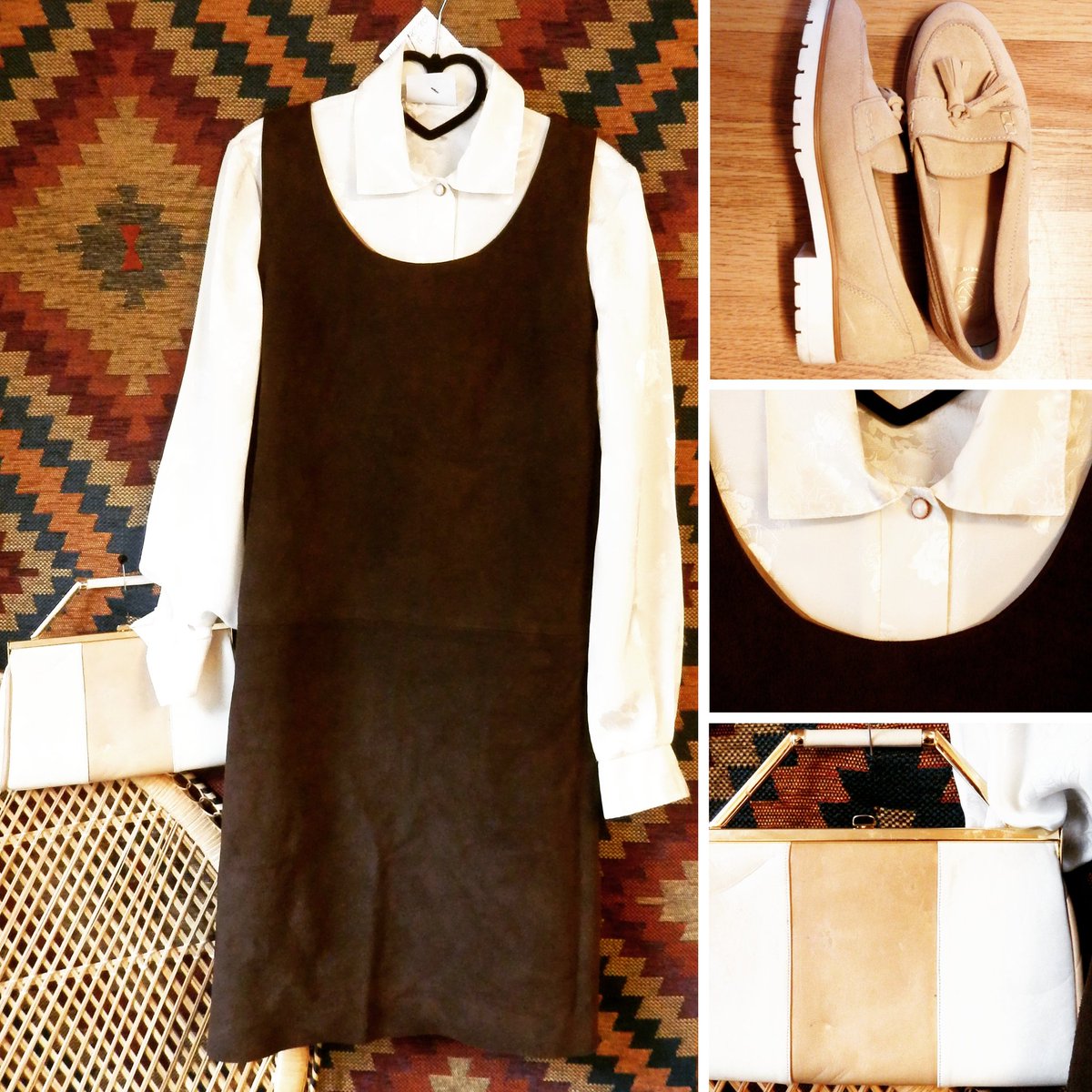 Sparrowhawkvtg's tweet photo. This is a https://t.co/sF5WWy7kKN.DRESS 😲💁😍 #toobeautiful #realsuede #minidress #60sdress #ootd #vintage #fashion https://t.co/rinbKLv0zu