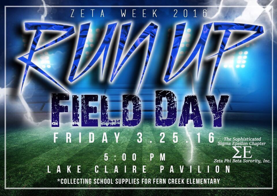 DjIntel_TS's tweet image. #ZetaWeek #BlueReign Fri March 25th Zetas are having A FIELD DAY!!!
So show up, show out, and come participate.