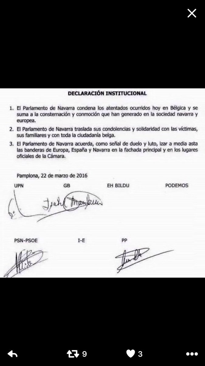 Tonicanto1's tweet photo. Podemos y Bildu no firman esto. https://t.co/SPSkdhvd5Y