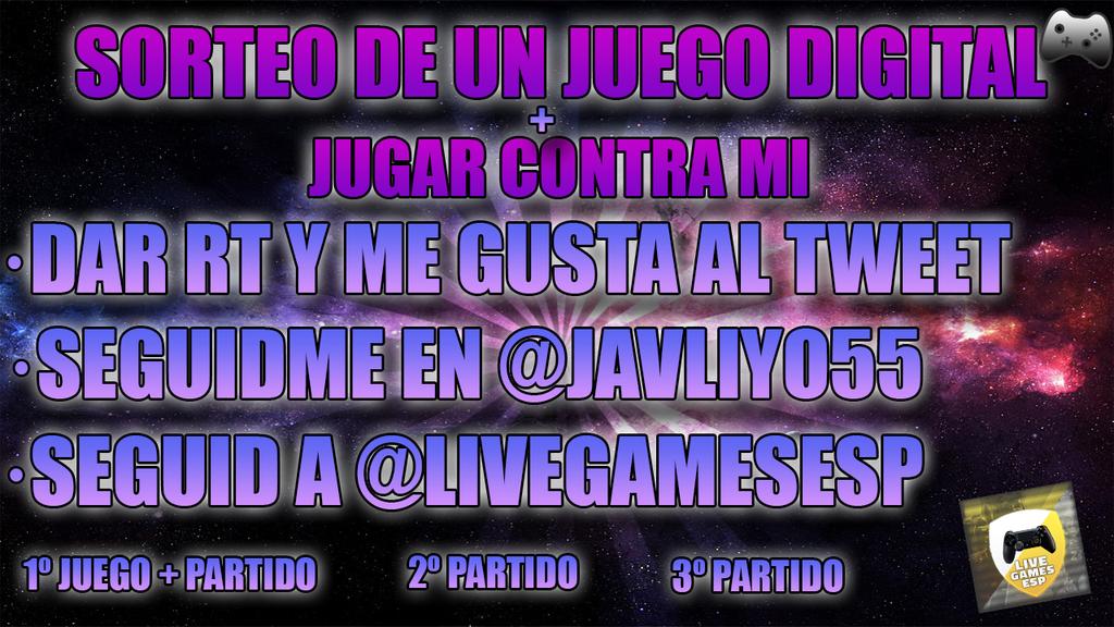 Javliyo55's tweet photo. 🎲SORTEO🎲 
Junto a los amigos de @LiveGameESP 👍
3 ganadores 🏆
Sigue las indicaciones para participar 😉
Mucha suerte!🍀 https://t.co/PXlSIAXTEA