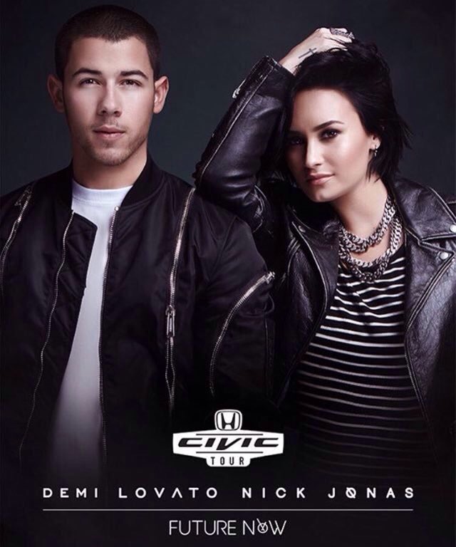 infodlbr's tweet photo. A turnê da Demi e Nick mudou de nome agora se chama "Honda Civic Tour: Future Now" a marca está patrocinando a tour. https://t.co/71NKiPxSCe