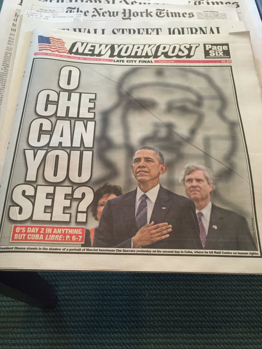 sree's tweet photo. Meanwhile, in Cuba and @nypost. #Cubama #CubaVisit https://t.co/Tqk4AgMG72