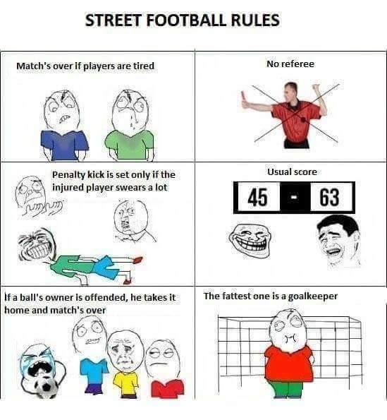 Street football rules