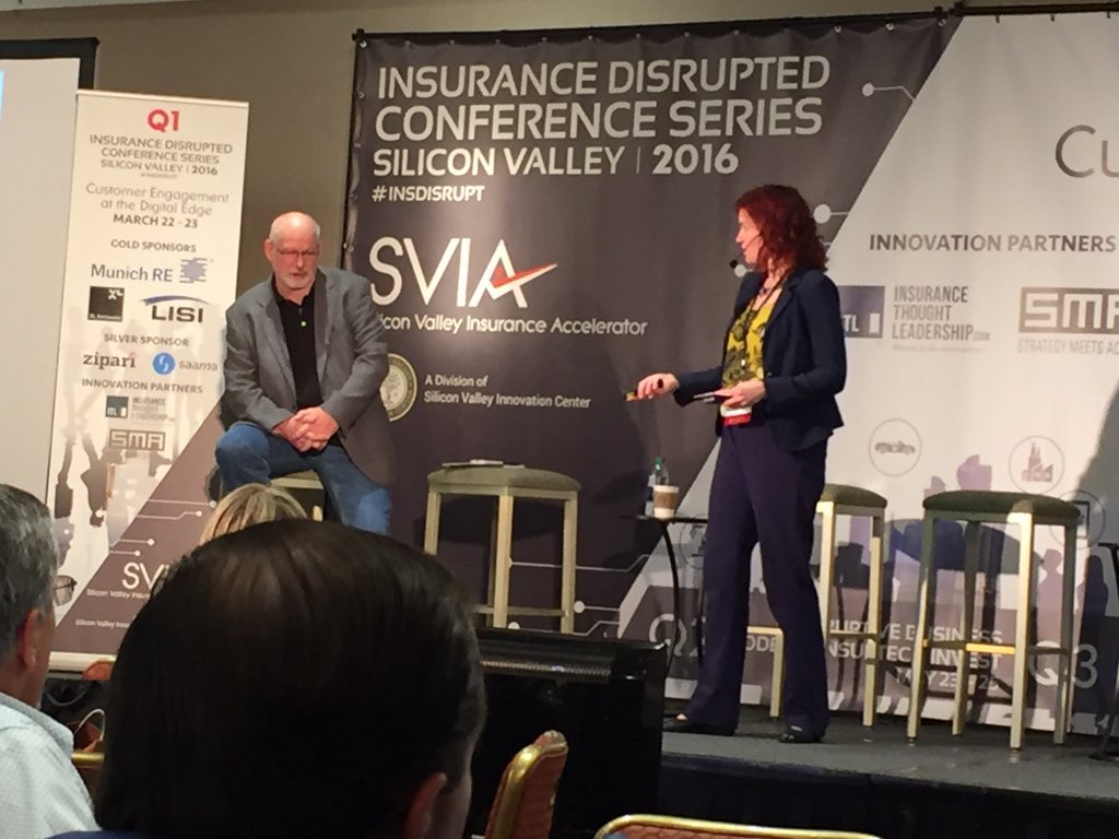 SwissRe's tweet image. Great pic of @JJactuary at #InsDisrupt! RT @insuringcal: we need to focus on people - new solutions