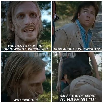 ImmortalDixon's tweet photo. Eugene went 0-100 real quick.
#TheWalkingDead https://t.co/zJKpUBAHQT