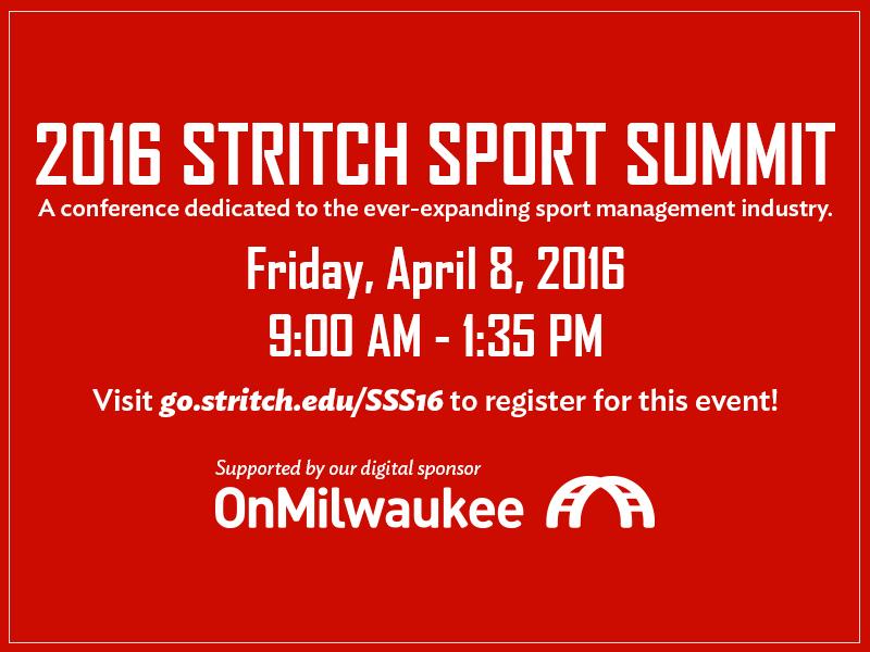 Register today for the 2016 <a href="/stritchu/">Cardinal Stritch University</a> Sport Summit. Proudly supported by OnMilwaukee; go.stritch.edu/events/2016-ss…
