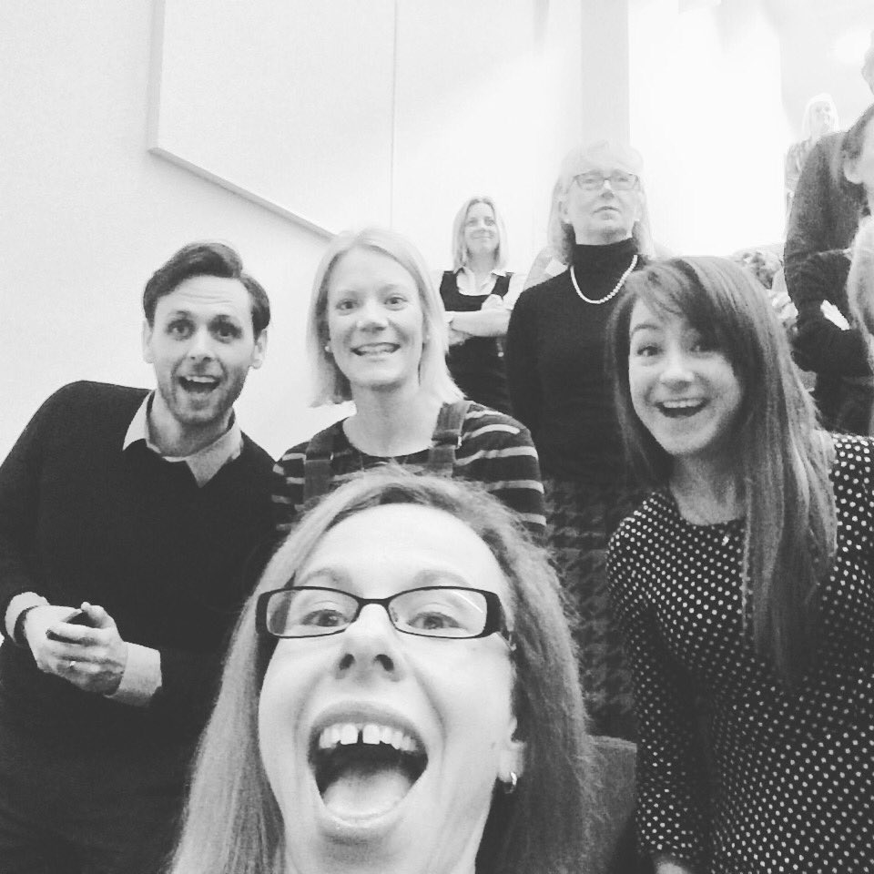 ChristinaEKing's tweet photo. The @CSES_shu team enjoying @DrRobCopeland Professorial Lecture @LindseyReece28 @LJHump #profbobble #standup! #move https://t.co/LktmV968Ca