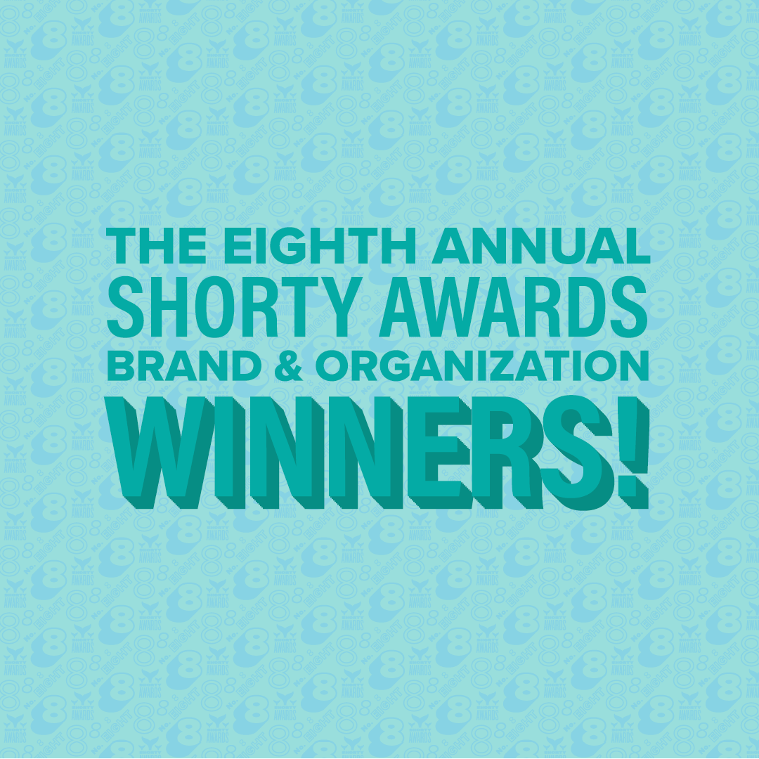 shortyawards's tweet photo. #ICYMI: we announced brand & organization winners today! See them here: https://t.co/kIUhTi9QhX https://t.co/9CvDhVBCHh