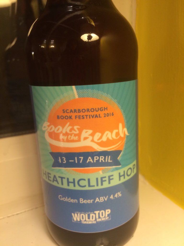 scarboroughbook's tweet photo. SO the 2016 Festival beer winner is HEATHCLIFF HOP -Bronte themed! @woldtopbrewery @peterguttridge @Scarboro_News https://t.co/Q0bFtnnLHH