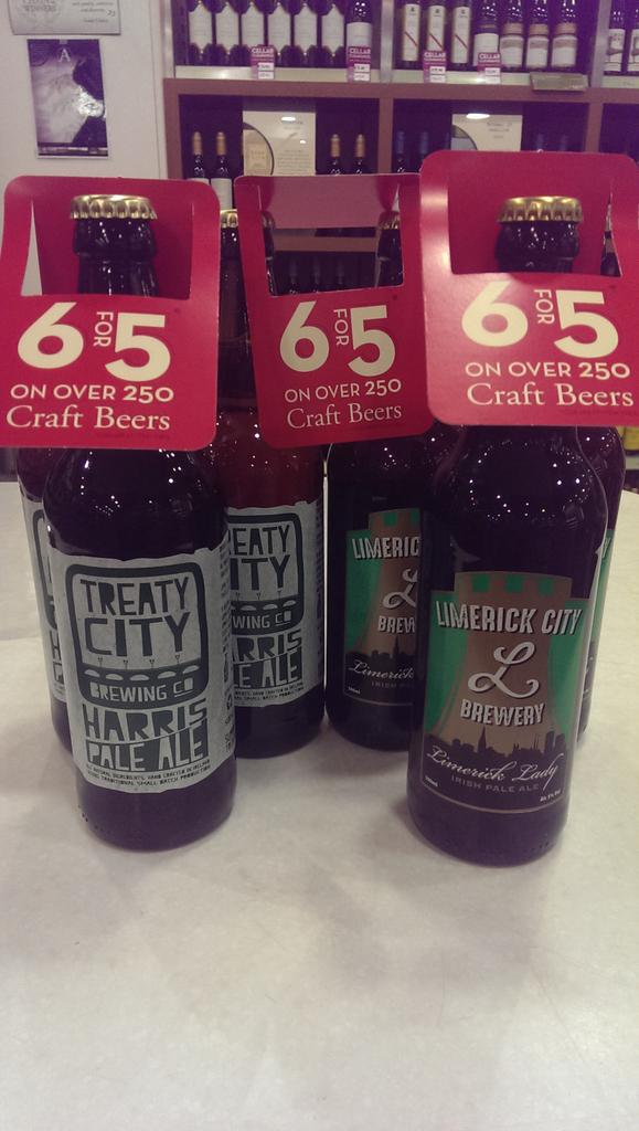 obrienslimerick's tweet photo. Make sure to pop in to your local @OBriensWine &amp; grab some #Irishcraftbeer 6 for 5 remember we're closed this Friday https://t.co/pAPuJzO6yT