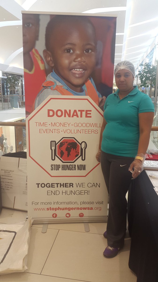 CarynMaart's tweet photo. Stop Hunger Now! https://t.co/49XYY8tzmo
