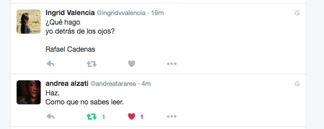 canekzapata's tweet photo. #chanceoperation diálogo feat. @ingridvvalencia y @andreatararea https://t.co/g3enqa64cD