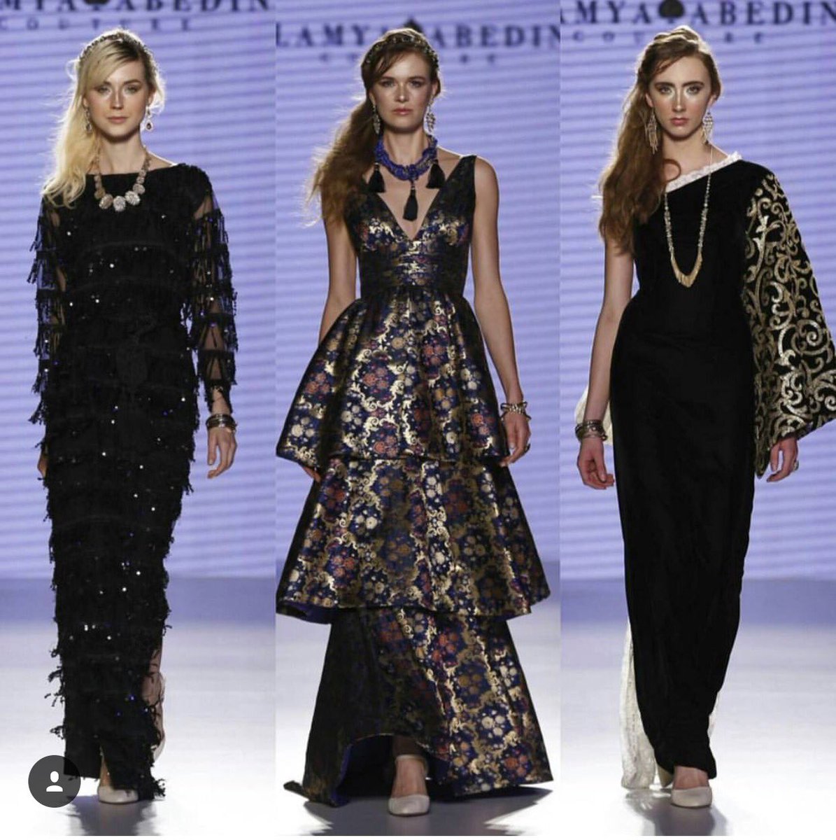 More looks of Lamya Abedin's AW 16/17 at #arabfashionweek