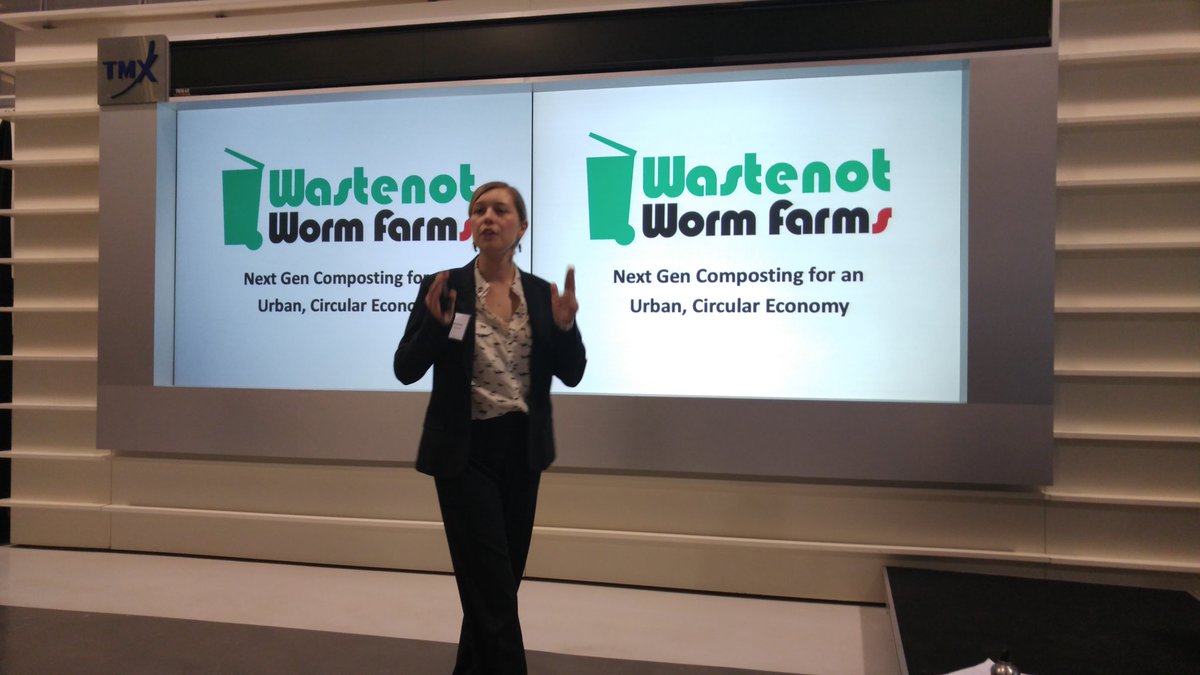 adamspence's tweet photo. Great #kickoff to pitch by Jocelyn @WastenotWorm @MaRSDD #WinterImpact #demoday https://t.co/81zuGI9Na2