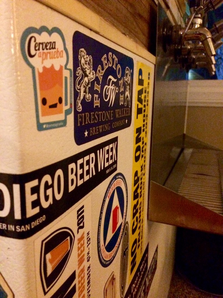 BenchmarkMatt's tweet photo. @cervezaprueba thanks for visiting today. The 1st sticker found a home. #beerflavoredbeer https://t.co/VcX1HysFzJ