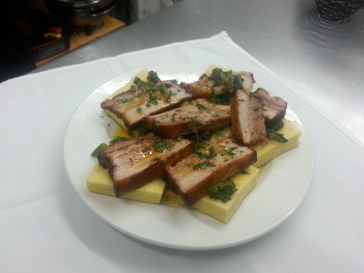 AngelosTratt's tweet photo. @AngelosTratt polenta night was a success ty Pork belly &amp; rapini w herb polenta #NiagaraFalls  #italiancuisine https://t.co/acPR1h2sT0