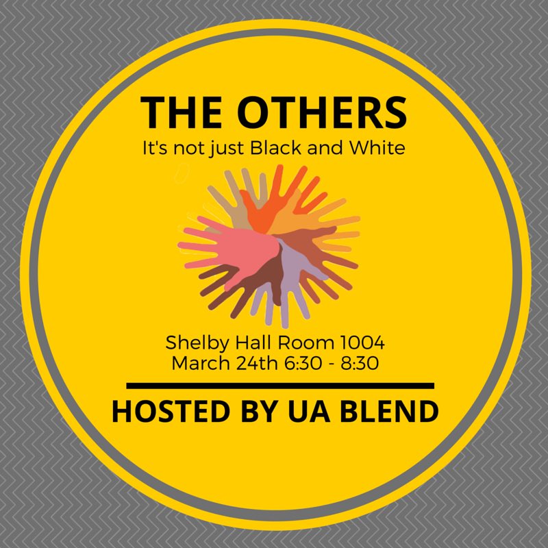 uablend's tweet photo. Make sure to come out this Thursday to Shelby Hall! https://t.co/ghdRTXeosx https://t.co/x4pHTg6x42