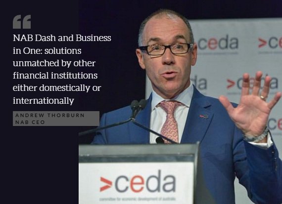 NAB's tweet photo. Exciting new customer innovations unveiled by our #CEO at @ceda_news  #AusEcon https://t.co/7gwdENEt5E https://t.co/BizuTVUqIc