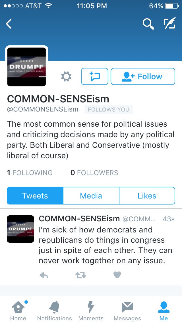 Follow this page, they will follow back and I think they will post some very interesting things on political issues.