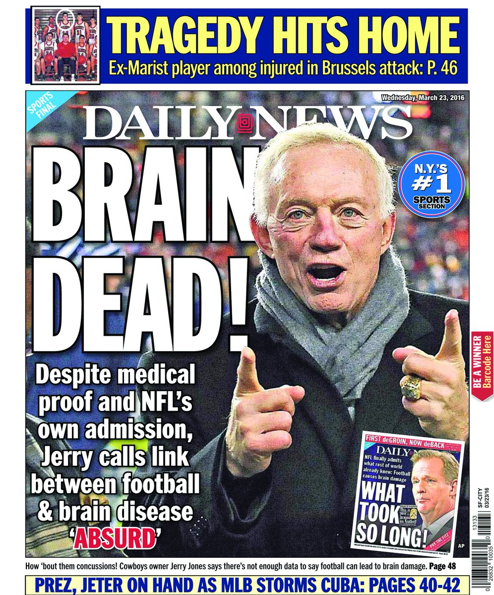 BackPageGuyNYDN's tweet photo. https://t.co/69n5zK1Rgi
Here's our @nydnsports back. @dallascowboys @dallasnews @nflconcussions @apse_sportmedia https://t.co/KyUO5kCZmK