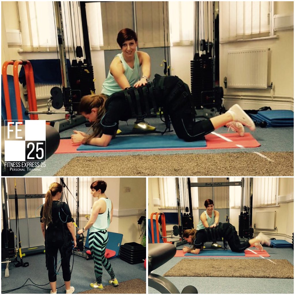 FITNESSEXP25's tweet photo. #ems #electricmusclestimulation session with Diana. Get the #body what you want, #loveyourbody #workout 2-4x a week. https://t.co/NUPJWjLBWX