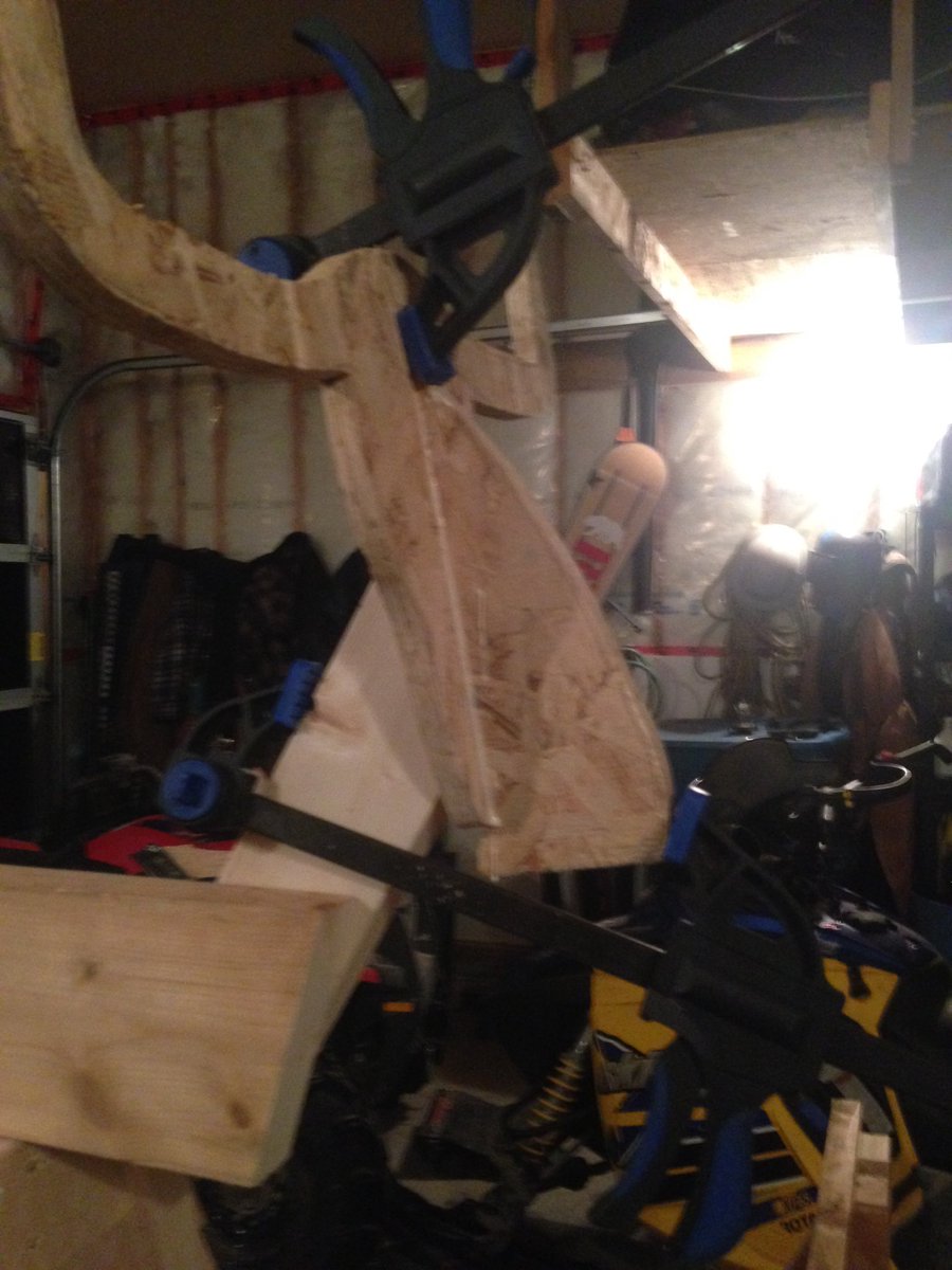 crazyfabworks's tweet photo. Doing a little nose job in the Garage on woody https://t.co/jcCTbHOZBP