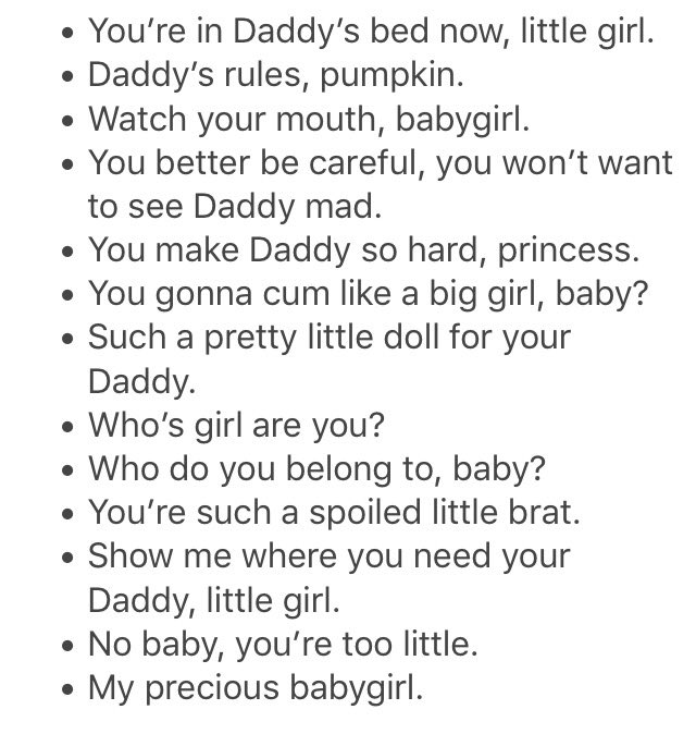 🎀🎀Phrases that little me loves to hear🎀🎀
