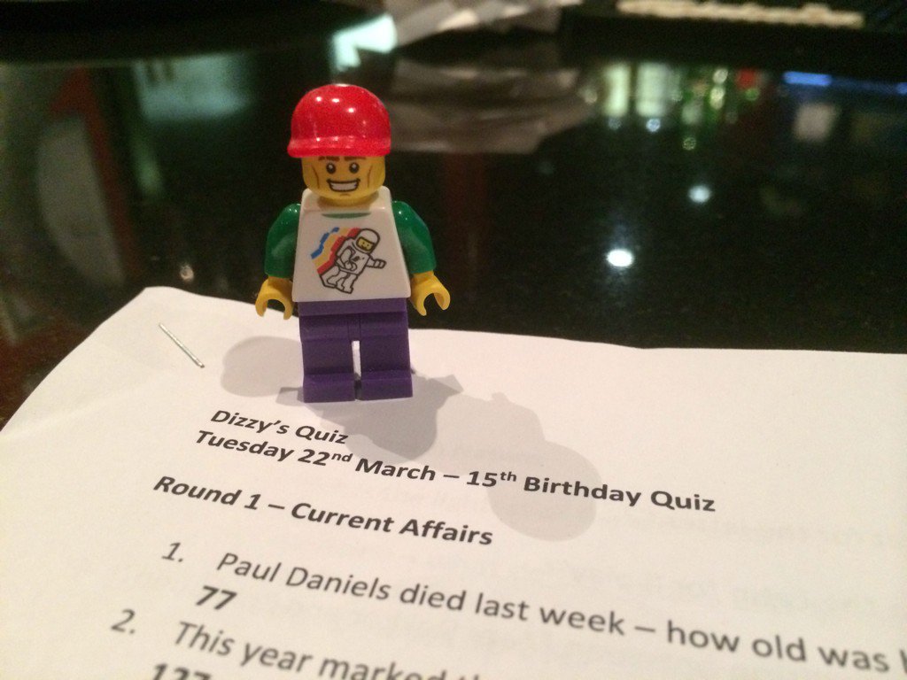 alanddmillar's tweet photo. Great 15th Birthday @dizzysquiz tonight. Raised £756 for #SportRelief @legoalan1 and I are knackered. https://t.co/NRRhu2kMaH