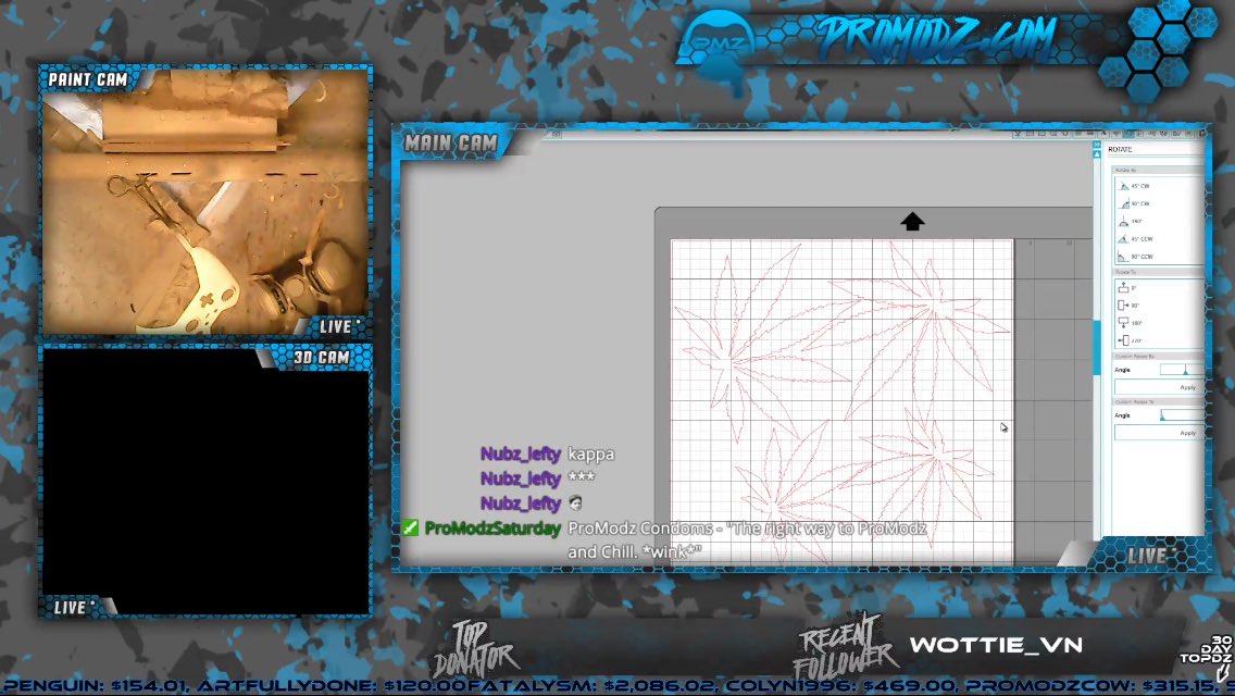 IAmMrSaturday's tweet image. Mr. @ProModz is LIVE! Come join the awesome #PMZFam and chat with us! twitch.tv/ProModzCustomz