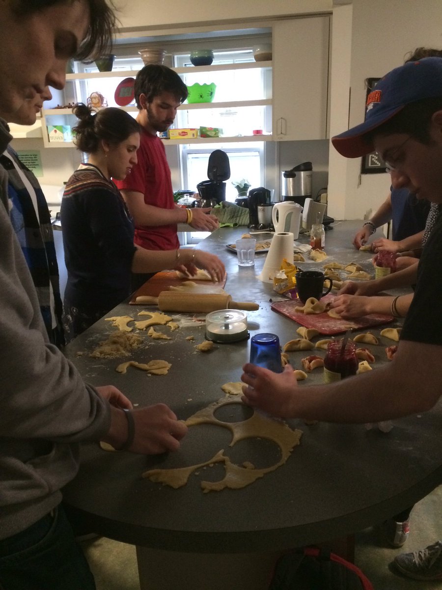 #HappeningNow In the Kitchen with... MJO. We're making hamentashen for Purim! #HeyMac