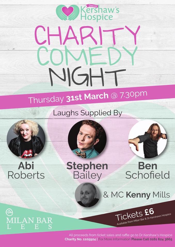 MilanBarLees's tweet image. We are really looking forward to this with @abiroberts  #comedy #oldham #charity @clayton13jones