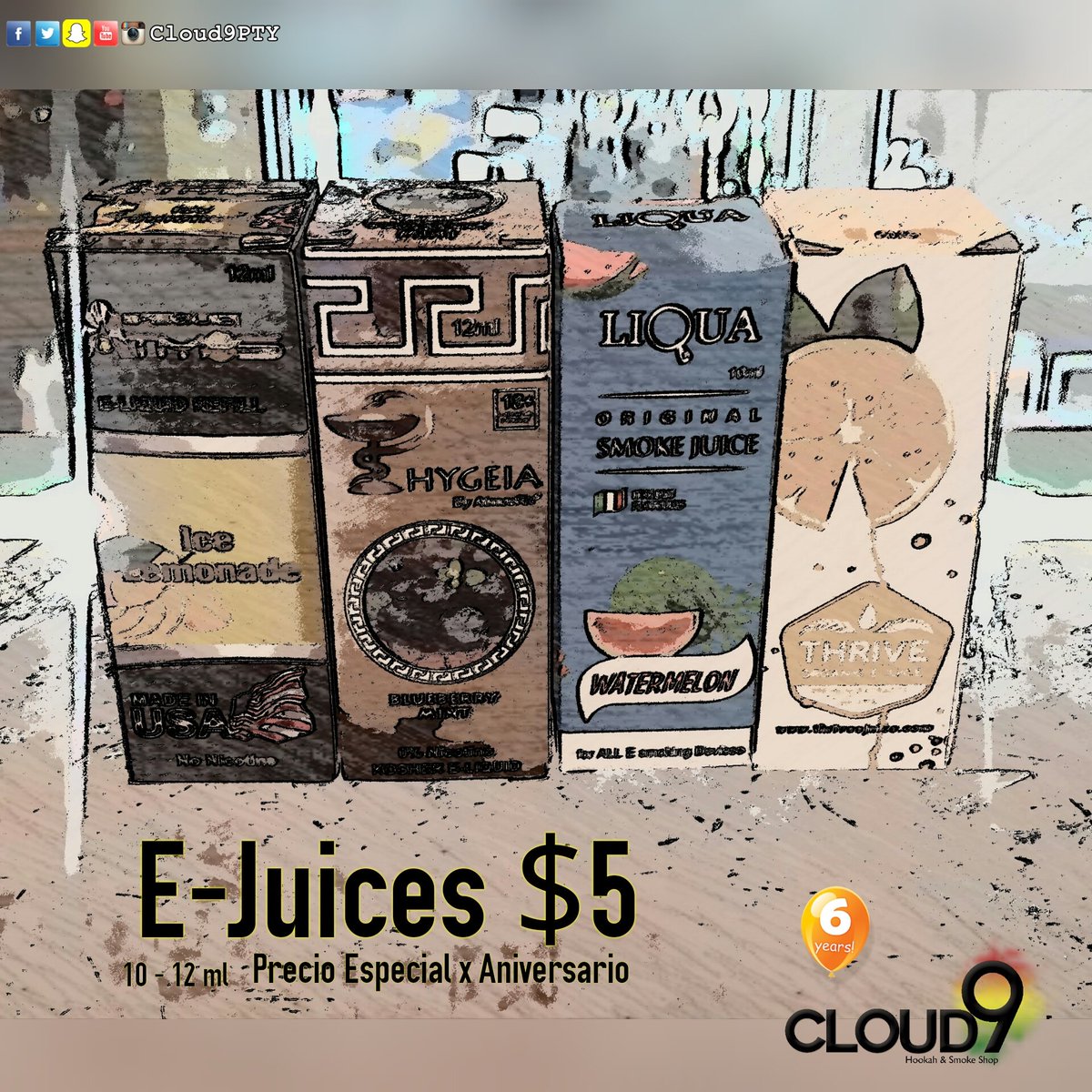 Cloud9PTY's tweet photo. ATMOS - LIQUA - THRIVE 10ml &amp; 12ml
PRECIOS ESPECIAL X ANIVERSARIO
$5 cada uno.
hasta final de mes... https://t.co/9UiHdAQrL9