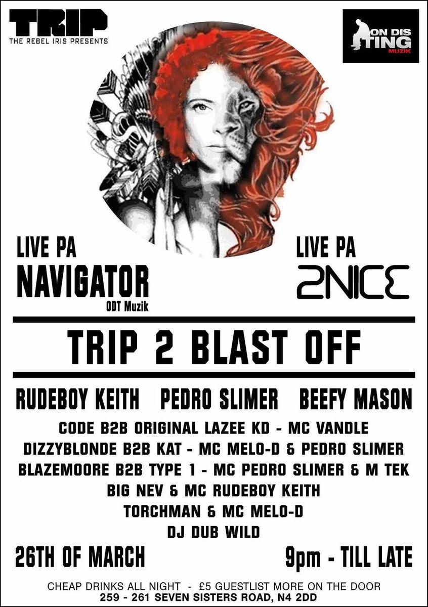 Catch me &amp; <a href="/2nicemusic/">2NICE.</a> performing LIVE PA's of hit Jungle tracks this Saturday <a href="/sarahiris1/">TRIP</a> 

buff.ly/1ULA9Zq