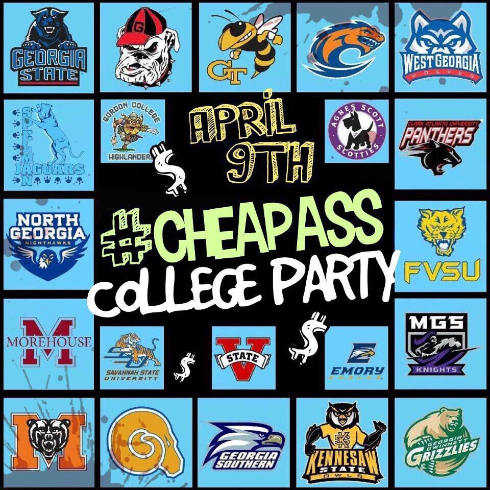 cokososweet's tweet image. #SaveTheDate #April9 #CRAFTatl We introduce to you #CheapAssCollegeParty come shake that 🍑 🙀
