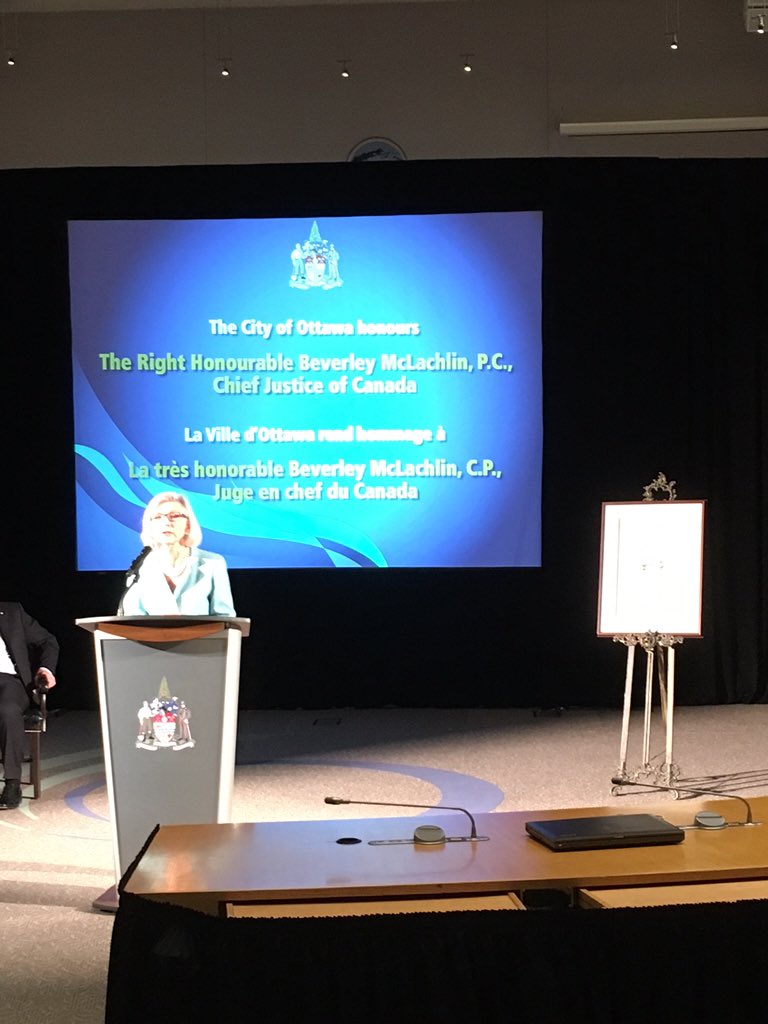 Beverley McLachin, the first female Chief Justice &amp; the longest serving, is an inspiration to lawyers and to women.