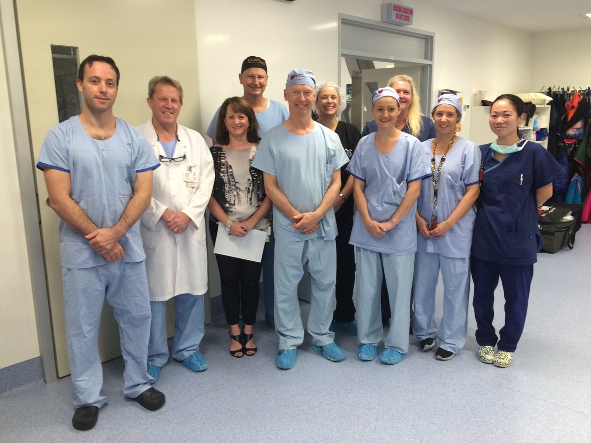 MedtronicANZ's tweet photo. Pic: Prof Tony Walton & his team after the 1st Aussie recruited & implanted in the #FORWARDstudy #Cardiac #Congrats https://t.co/cDwJdq0nOW