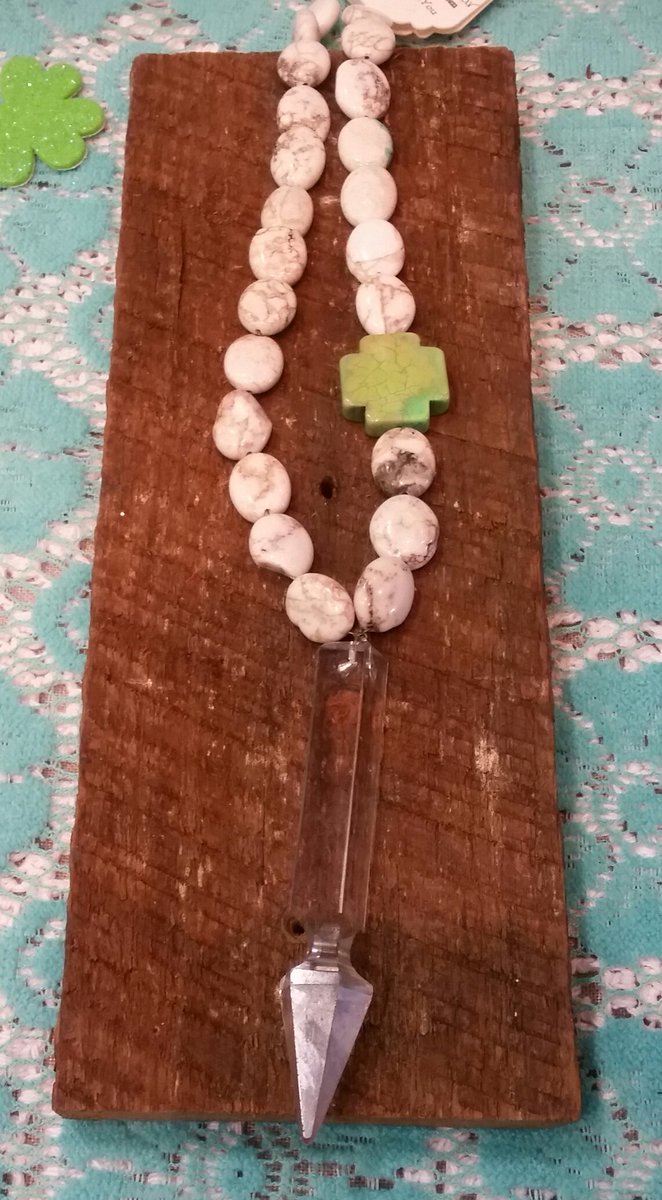 2charmyou1's tweet photo. #antiquechandelier #jewelry #stone #cross #uniqueandbeautiful #whiteturquiose #spring #beunique #wearoneofakind https://t.co/Nu8Hs8lsDF
