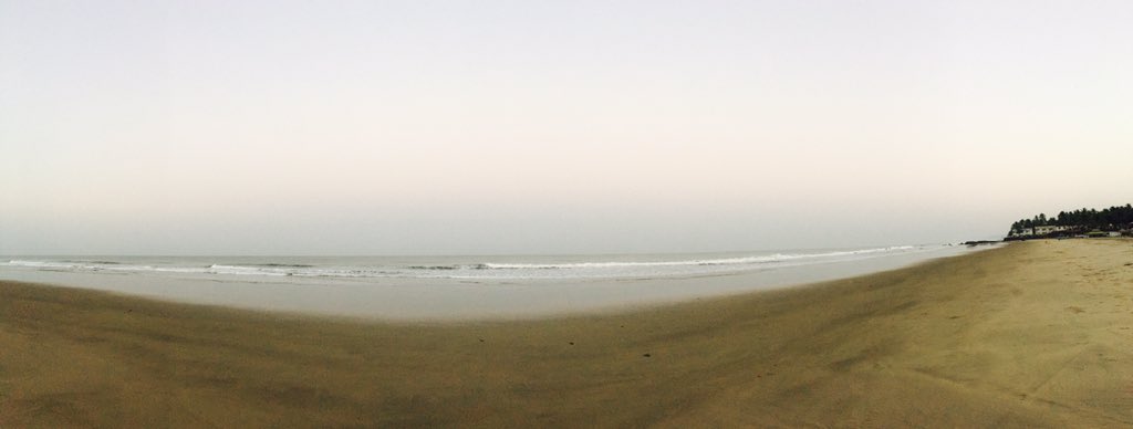 Itemboi's tweet photo. When you're all alone on the beach. #GoaMornings https://t.co/zNJW0QGh8g