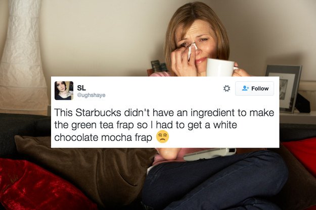 BuzzFeed's tweet image. 21 very real first world problems people had at Starbucks bzfd.it/1Rf80IY