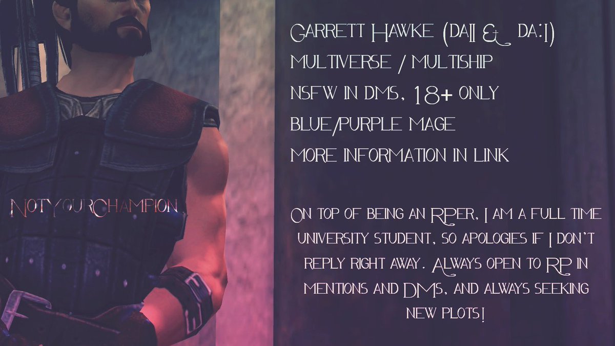 NotYourChampion's tweet image. Bio and Info:
docs.google.com/document/d/1_D…