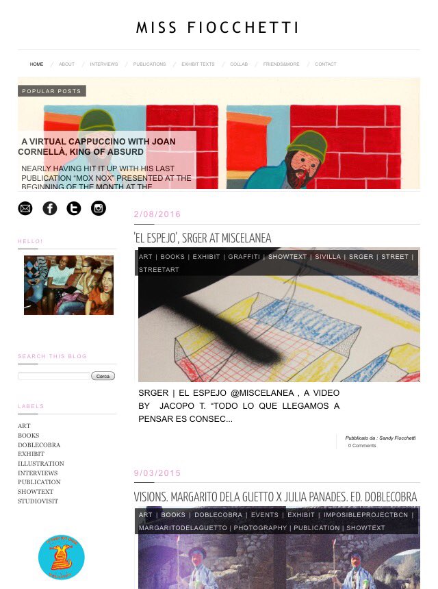 sandyfiocchetti's tweet photo. Again with my #blog 💖 https://t.co/ftlgQd18xP ✨#art #artblog #arteurbano #streetart #artist #ilustracion #book #show https://t.co/tzxd0vruY1