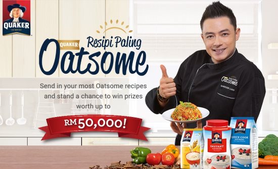 contest_MY's tweet photo. Mar18-May12: Quaker Resipi Paling Oatsome Contest: Win prizes worth up to RM50,000 > https://t.co/MUCD6Hbh9v https://t.co/CWuejiLkYi