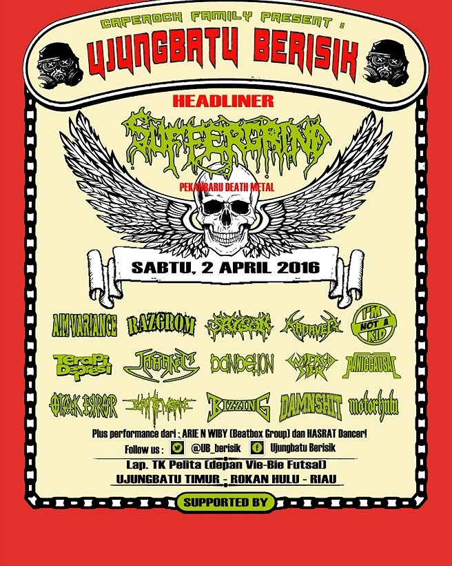 paniccausal's tweet image. Kita bakal memanaskan acara @UB_berisik tanggal 02 april2016, bersama band2 cadas lainya. Suport acaranya. \m/