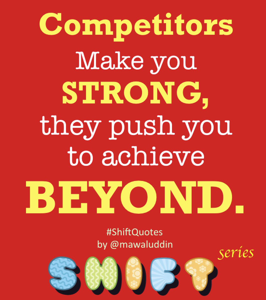 sabrirasyid's tweet photo. #ShiftQuotes Hari Rabu about Competitors by @mawaluddin .. so inspiring cc @tomydpy @MMuskab https://t.co/j40hSSPXl8