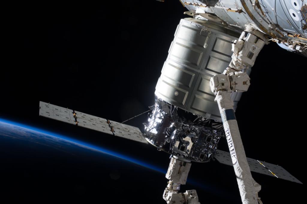 NASA's tweet photo. .@OrbitalATK’s #Cygnus spacecraft launches at 11:05pm ET to @Space_Station. What's onboard: https://t.co/Z4bkSyjRdc https://t.co/AmtuNlWtq0
