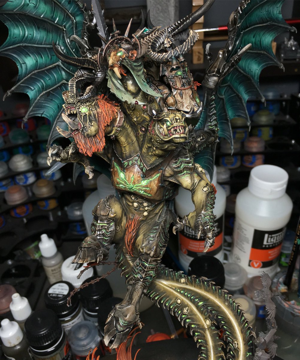 ACoatofGrey's tweet image. Some more of my WIP Archaon "Filth Father" #AgeOfSigmar #archaon #everchosen #chaos #nurgle @Games_Workshop1