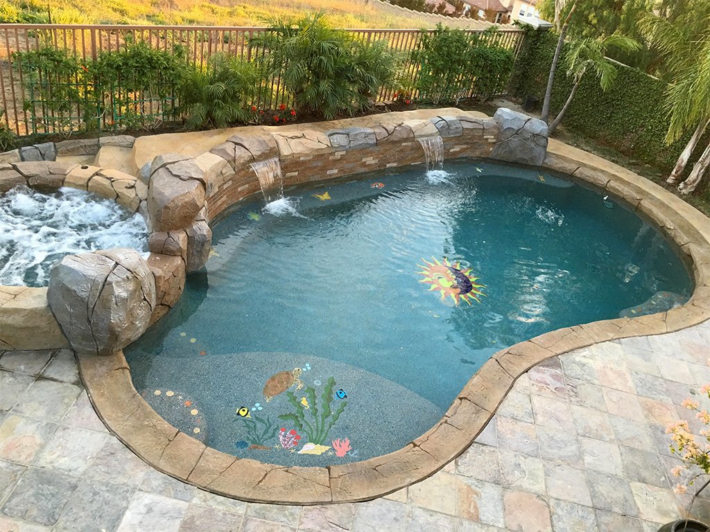 Pool_Mosaics's tweet photo. Cecile from Brea, CA shared this photo of her just completed pool which features many of our mosaics. Looks awesome! https://t.co/IUItiBz4XL